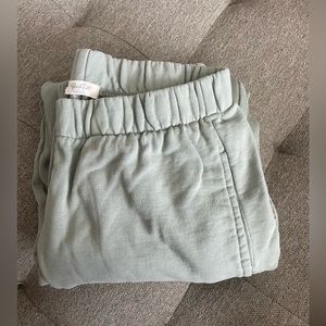 Womens brandy Melville Rosa Sweatpants- sage color. One size!